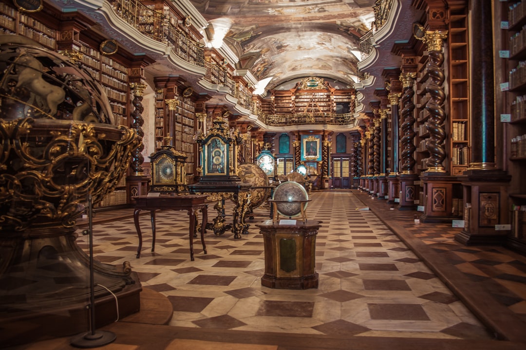 cta-image On our city trip to Prague we went to a library of science, geometry and astronomy from 1700. This library inspired me and one of the questions that popped in my mind was; Why did we ever change the interior, architecture, art and way of thinking about a library. This is a place where you want to learn about science, history and about the universe. I know there are still some libraries likes this and I hope they will be intact like this one.